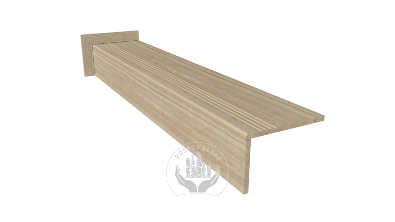 Ступень керамогранит Onyx Sigma 160x30, бежевая, глянцевая  160x30 Глянцевый Бежевый