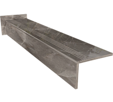 Ступень керамогранит Azul Gray 120x30, серая, глянцевая  120x30 Глянцевый Серый