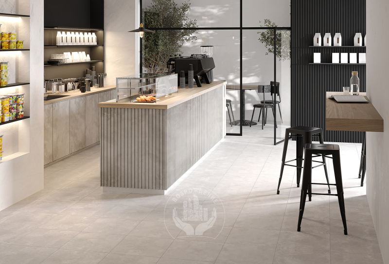 Керамогранит "LOFT SILVER" 45х45х0,8 серый 737289 45x45  Серый