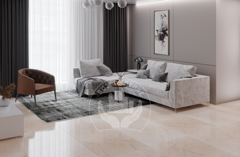 Керамогранит Travertino Bianco 80x80, бежевый, матовый OC0000010 80x80 Матовый Бежевый