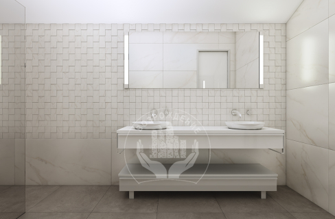 Ступень керамогранит Ideal 120x30, светло-серая, неполированная  120x30 Неполированный Светло-серый