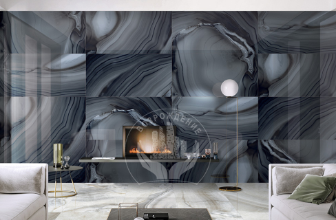 Керамогранит Dazzle Cosmos Grande 120х60, черный, матовый OC0000016 120x60 Матовый Черный