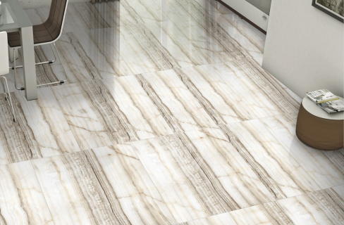 Ступень керамогранит Superb Satuario Grande 120x30, белая, глянцевая  120x30 Глянцевый Белый