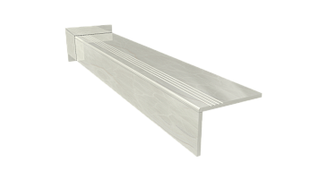 Ступень керамогранит Onyx Lugano 160x30, белая, глянцевая  160x30 Глянцевый Бежевый