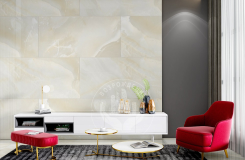 Ступень керамогранит Travertino Classic 160x30, коричневая, глянцевая  160x30 Глянцевый Коричневый